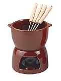 from France Gift Brown Chocolate Fondue Set