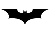 BATMAN BLACK DARK KNIGHT LOGO DECAL STICKER 6 X 3