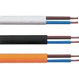 Circular 2 Core 6 Amp, 0.75mm, 100m, White