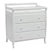 Baby : Emily 3-Drawer Changer (Pine wood) Snowflake White - Free Shipping