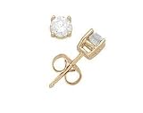 1/5 ct.tw Round Diamond Solitaire Earrings in 18 kt. Yellow Gold
