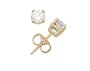 1/4 ct.tw Round Diamond Solitaire Earrings in 14 kt. Yellow Gold