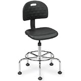 Polyurethane Threaded Post Lift Stools - Black