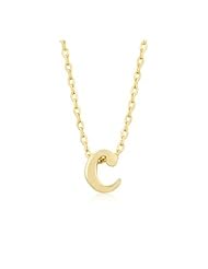 Golden Initial C Pendant Necklace