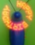 Red LED Programmable Message Fan - 12 Pack