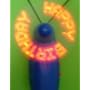 Red LED Programmable Message Fan - 12 Pack