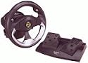 Saitek R100 - Wheel and pedals set - 2 button(s) - black, red