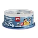 Memorex Premium DVD-R 4.7GB 16x 25er Pack Holder DVD-Rohlinge bedruckbar
