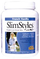 SlimStyles Vanilla Weight Loss Drink Mix with PGX - 1lb 12 oz - Powder
