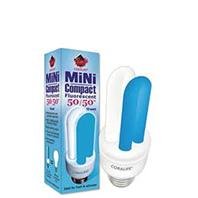 Mini Compact Fluorescent Colormax Lamp Light Bulb 50/50, 10W