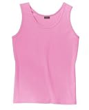 Hanes Silver for Her - Classic Fit Wide Strap Tank Pink-M