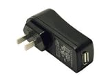 CABLES TO GO AC TO USB POWER ADAPTER BLACK Auto Adjusts To Voltage & Frequencies Worldwide
