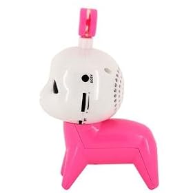 CJ7 Alien Dog Shaped Mini Portable Speaker (Pink)