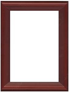 Fine furniture finish walnut brown with a 'contour' bevel