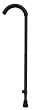 `Cane w/ Tab-Loc Silencer Crook Handle Black `Cane w/ Tab-Loc Silencer Crook Handle Black