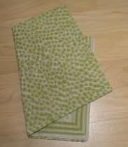 Echo Design Scarf - Green Hearts Pattern