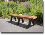 IMAGE OF Weathered Wood ColorElite Mall Bench-4ft.