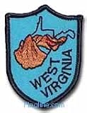 West Virginia - State Shield Patches, blue