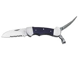 MYERCHIN B300P OFFSHORE SYSTEM 3/4 SERRATED FOLDER SAILING RIGGING KNIFE WITH SHEATH