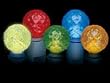 Pack of 12 LED G40 Multi-Color Replacement Christmas Light Bulbs