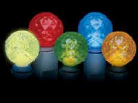 Pack of 25 LED G30 Multi-Color Replacement Christmas Light Bulbs