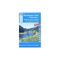 N�rnberger Land, Frankenalb 1 : 50 000: N�rnberg-F�rth-Erlangen-Lauf-Hersbruck-Feucht. Umgebungskarte. (UK 50-18)