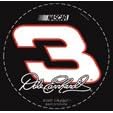 Dale Earnhardt 3 x 3 inch Round Vinyl Decal