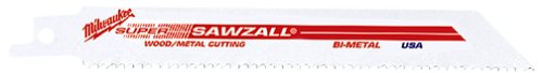Milwaukee 48-01-6094 12-Inch, 8/12 Teeth per Inch, Super Sawzall Blades, 50-Pack
