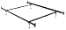 Twin/ Full Fashion Bed Frame w/4 Legs &amp; C-Clamp