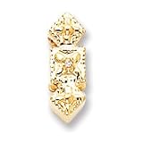 14k 1 Diamond Solid Back Slide Spacer