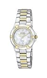 Citizen Eco-Drive Riva Two-tone Date Mother-of-Pearl Dial Women's Watch #EW1534-57D
