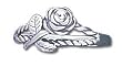 Solid Sterling Silver Rose Ring