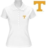 NCAA Tennessee Volunteers Ladies White Remarkable Short Sleeve Polo
