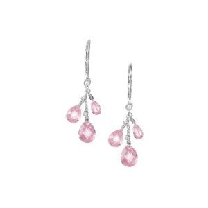 Avon Breast Cancer Crusade CZ Drop Earrings