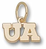 Arizona Wildcats "UA" 3/16" Charm - 14KT Gold Jewelry