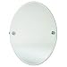 Oval Bathroom Mirror - a perfect way to make a lasting impression in your bathroom (Brushed Chrome) (24H x 19W x 2D)