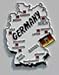 Germany Country Outline Refrigerator Magnet, Approximate Size 2 inch x 3 inch