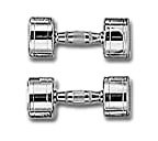 Cap Barbell 3 lb Solid Chrome Dumbbell With Contoured Handle (sold as singles)