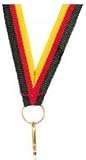 Produkt-Bild: Medaillen Band schwarz/rot/gold, schmal 10 mm