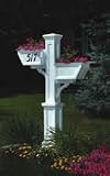 Colebrook Address Post - White