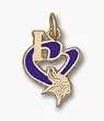 Minnesota Vikings "I Heart Logo" 1/2" Enamel Enamel Pendant