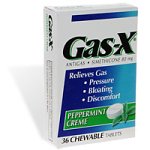 Gas-X Anti-Gas Chewable Tablets, Peppermint Creme, 36-Count Boxes (Pack of 3)