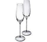 Swarovski Crystalline Toasting Flutes, Pair