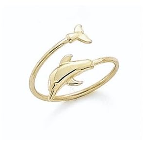 14K DOLPHIN TOE RING - GH24183 by 