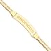 14K Denver Broncos Med Id Bracelet Broncos Anchor Link - NF644-8