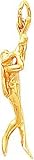 14K Yellow Gold 3D Scuba Diver Charm