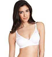 Non-Wired Fleece Paradise Embroidered Padded Bra
