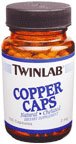 Twinlab- Copper, 600 Capsules (6 Pack)