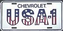 Chevrolet USA-1 License Plate