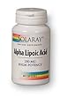 Alpha Lipoic Acid 250 mg 60 Caps Solaray